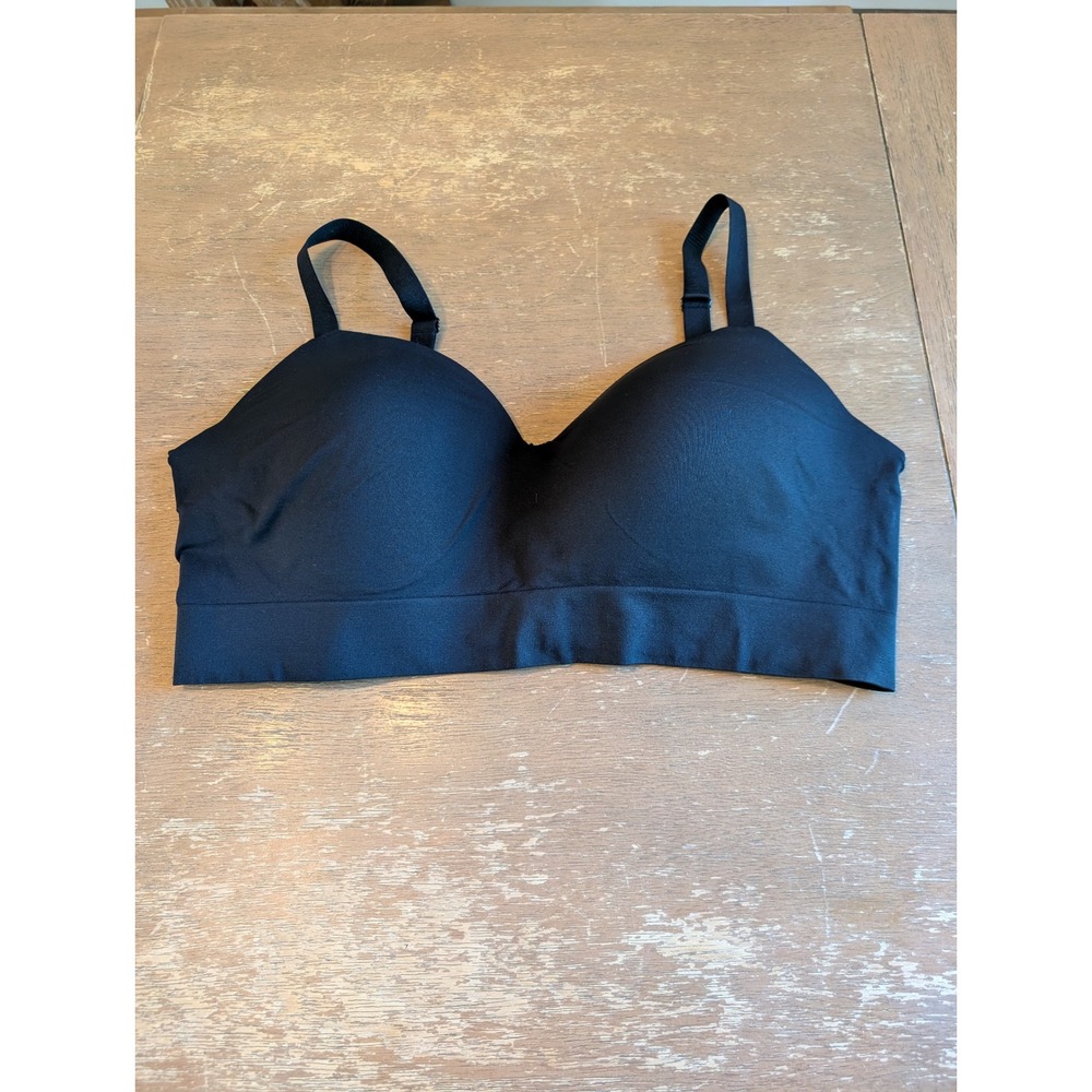 Truekind Daily Comfort Wireless Bra Black Plus Size 4XL Seamless Adjustable